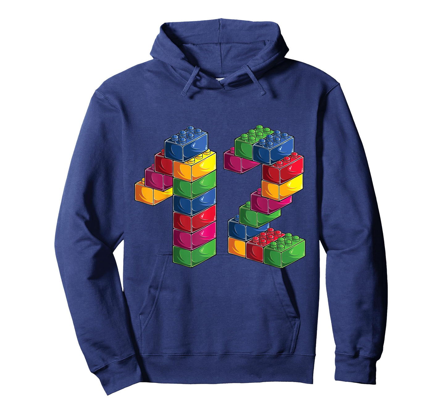 Builder 12 Year Old Building Blocks Birthday Bricks 12th T-Shirt