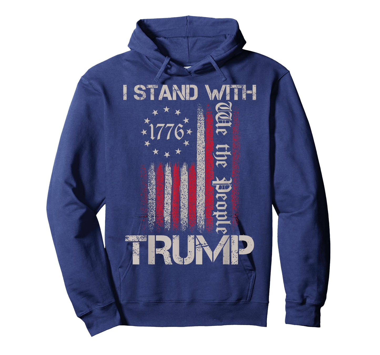 I Stand With Trump American Flag Men Woman USA Vintage Tee T-Shirt