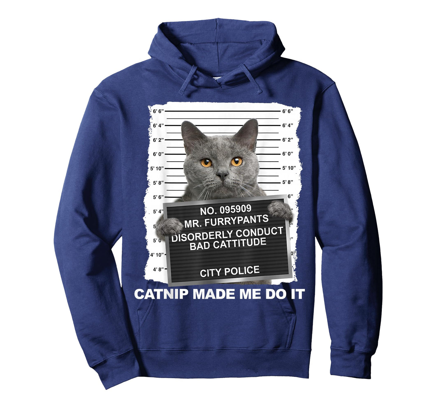 Catnip Made Me Do It Funny Cat Tee T-Shirt Small