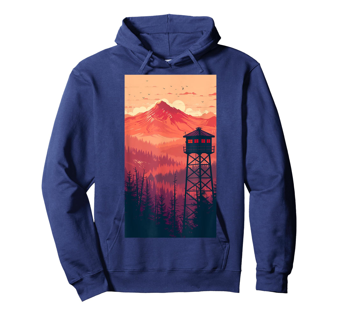 Fire Tower Landscape Mountain watch T-Shirt