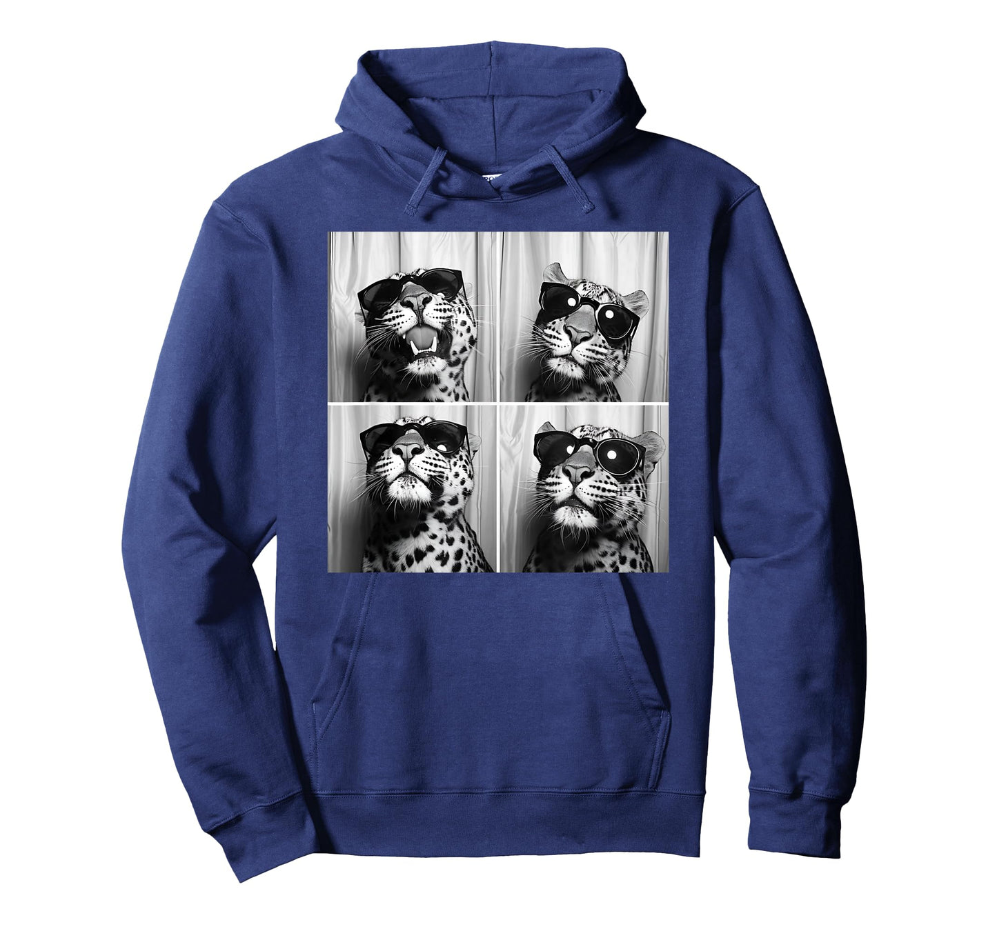 Leopard Face Wearing Sunglasses Funny Animal Leopard Graphic T-Shirt
