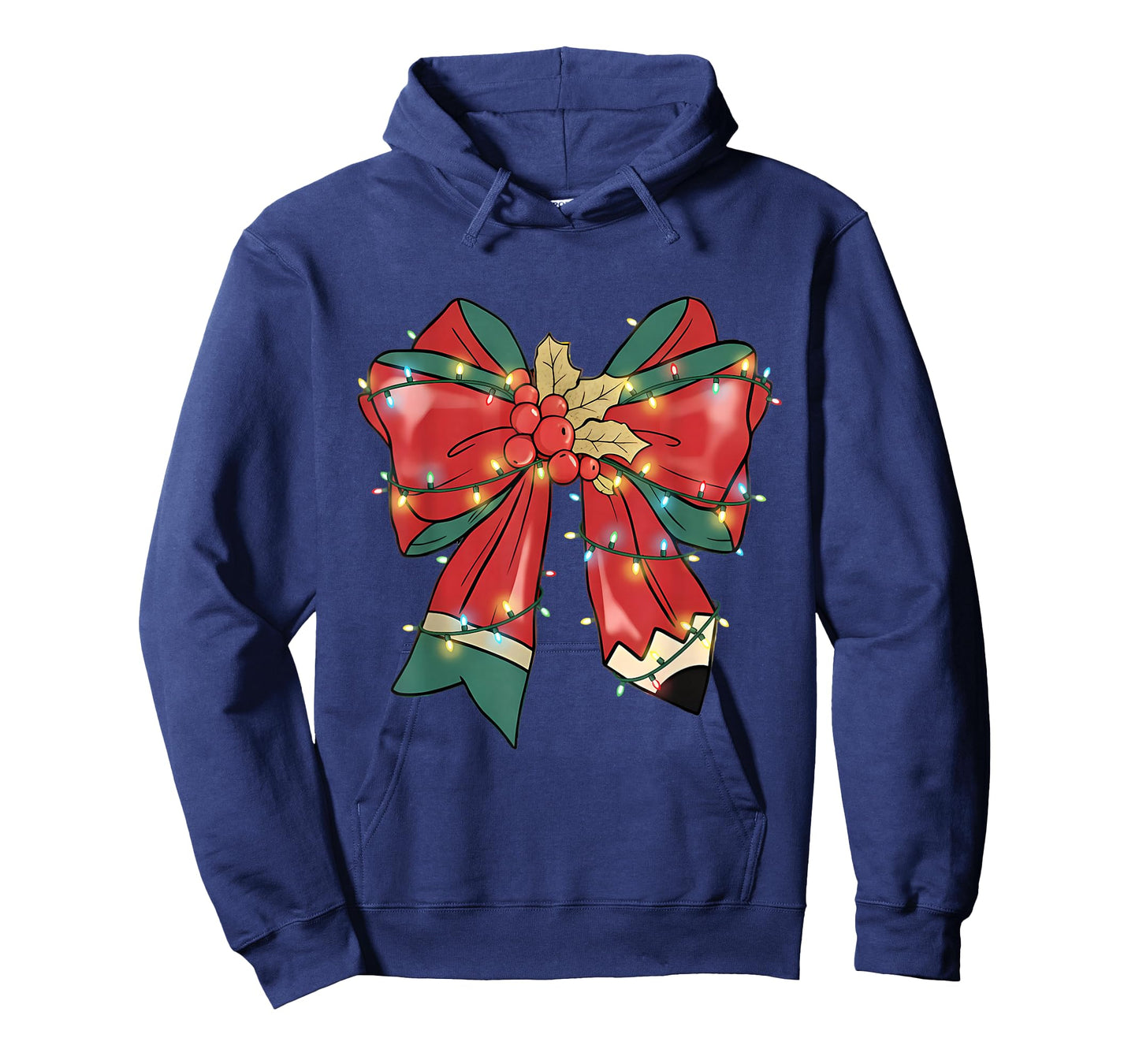 Teacher Christmas Bow Coquette Pencil Xmas Men Women Kids T-Shirt