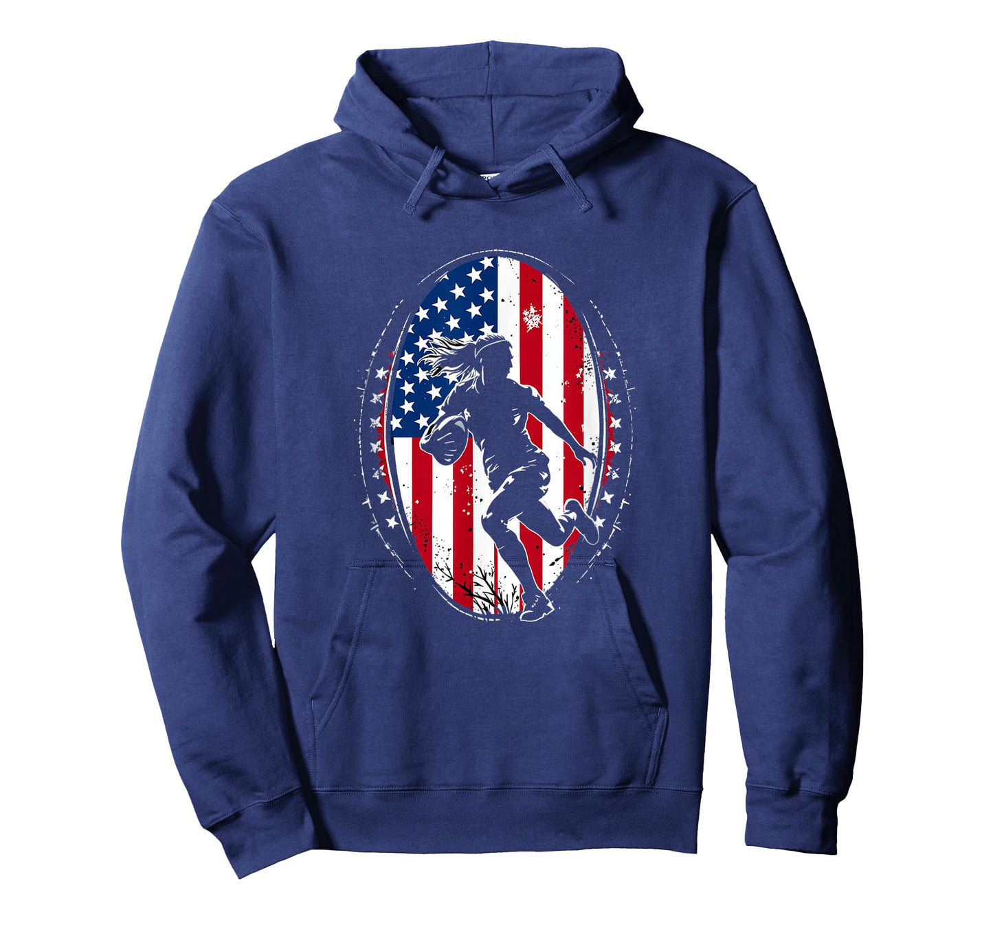 American Rugby Woman Flag USA United States Rugby Girls T-Shirt