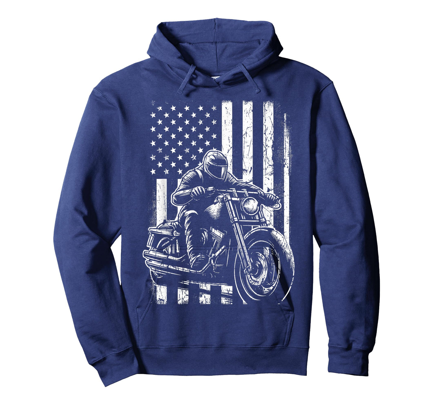 Patriotic Motorcycle American US Flag Biker T-Shirt