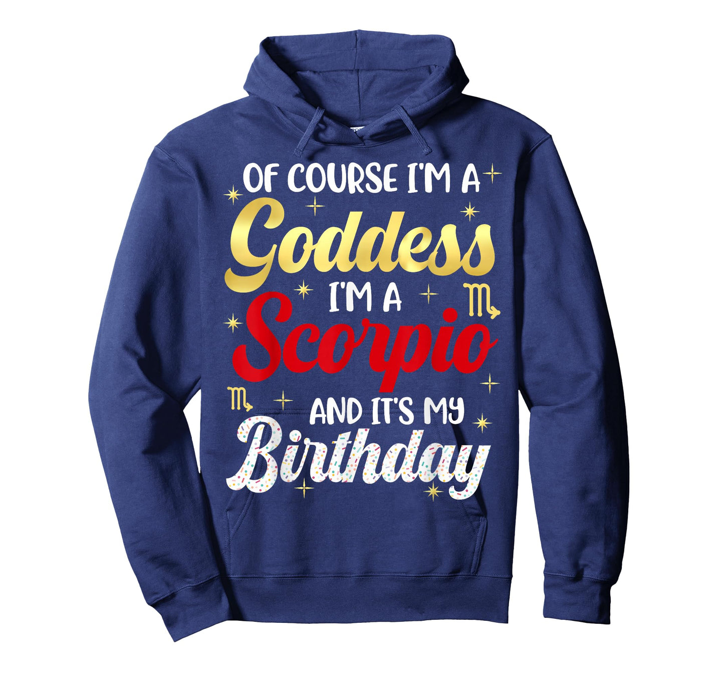 Scorpio Women Red Scorpio Goddess Queen Its My Birthday Girl T-Shirt