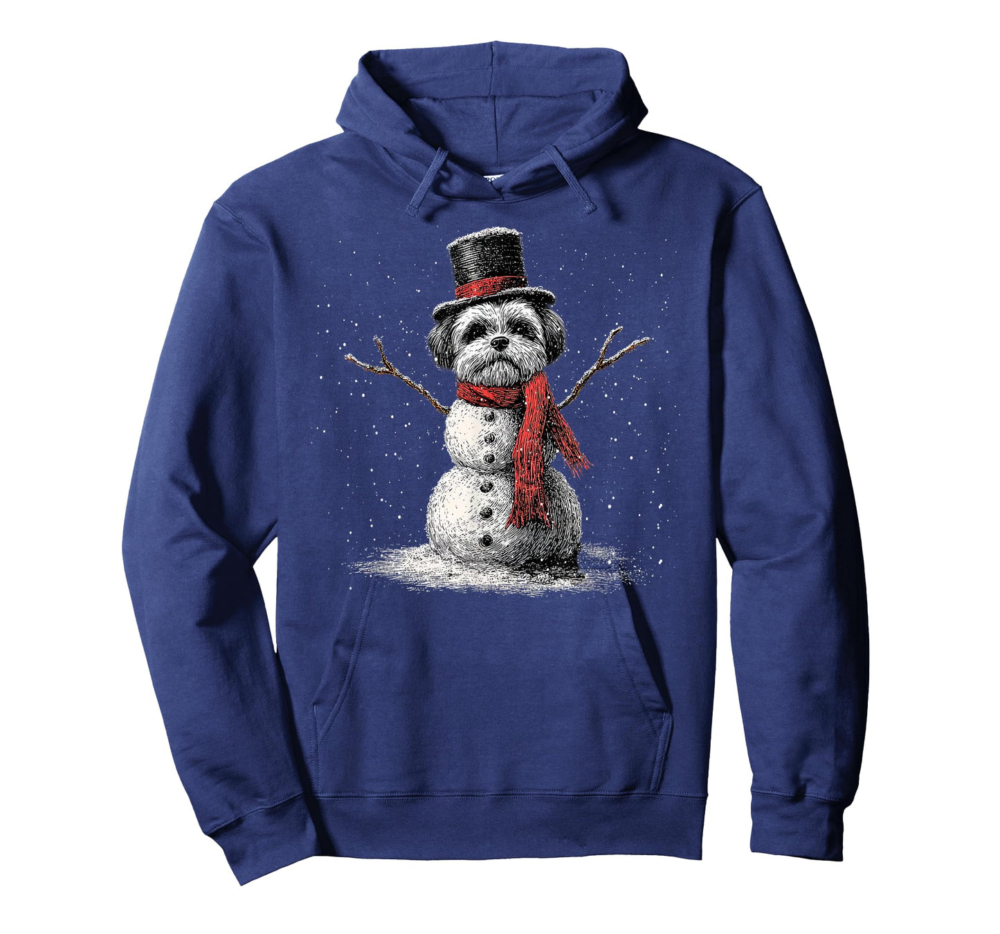Funny Shih Tzu Dog Christmas Snowman Xmas Pajama T-Shirt