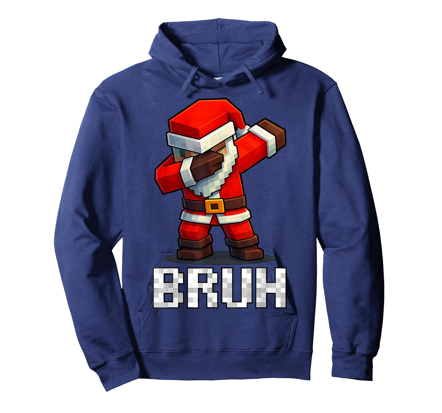 Bruh Christmas Santa Dabbing Gamer Pixel Men Boy Kid Xmas T-Shirt