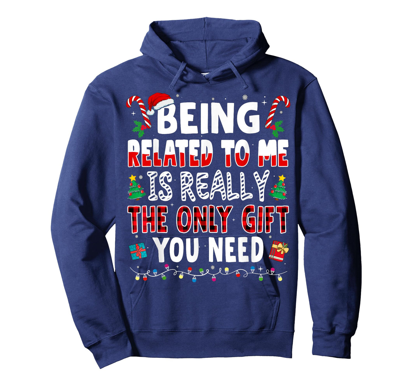 Funny Christmas Family Xmas Pajamas Being Related to Me T-Shirt
