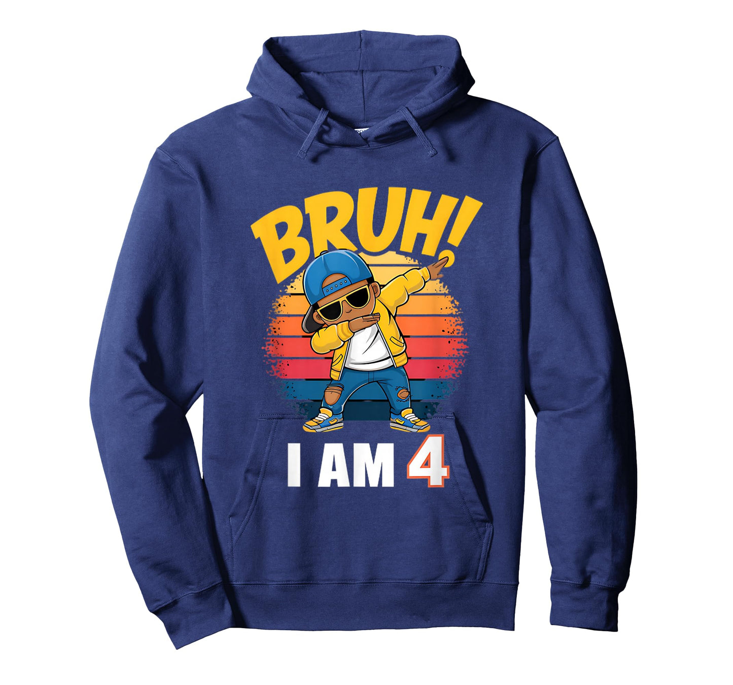 Bruh I Am 4 Dabbing 4th Birthday T-Shirt