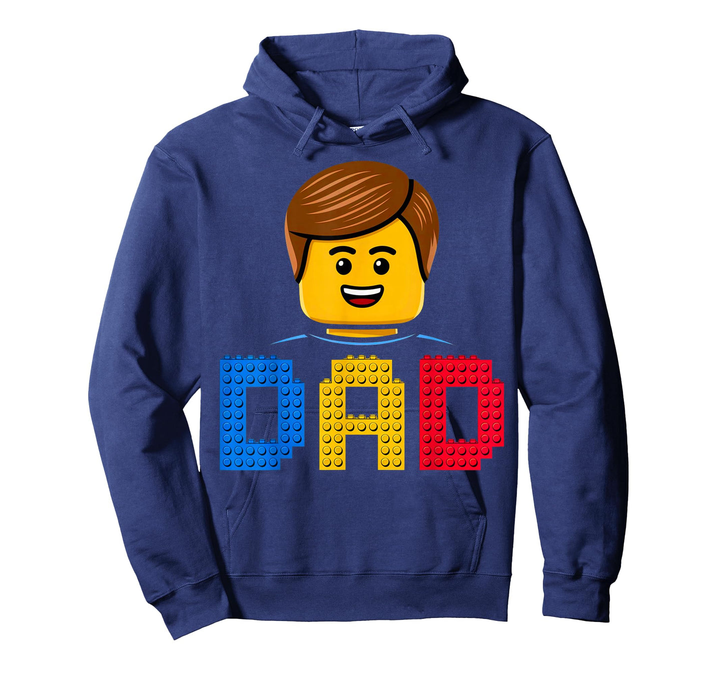 Family Dad Master Builder Building Bricks Blocks Fathers Day T-Shirt