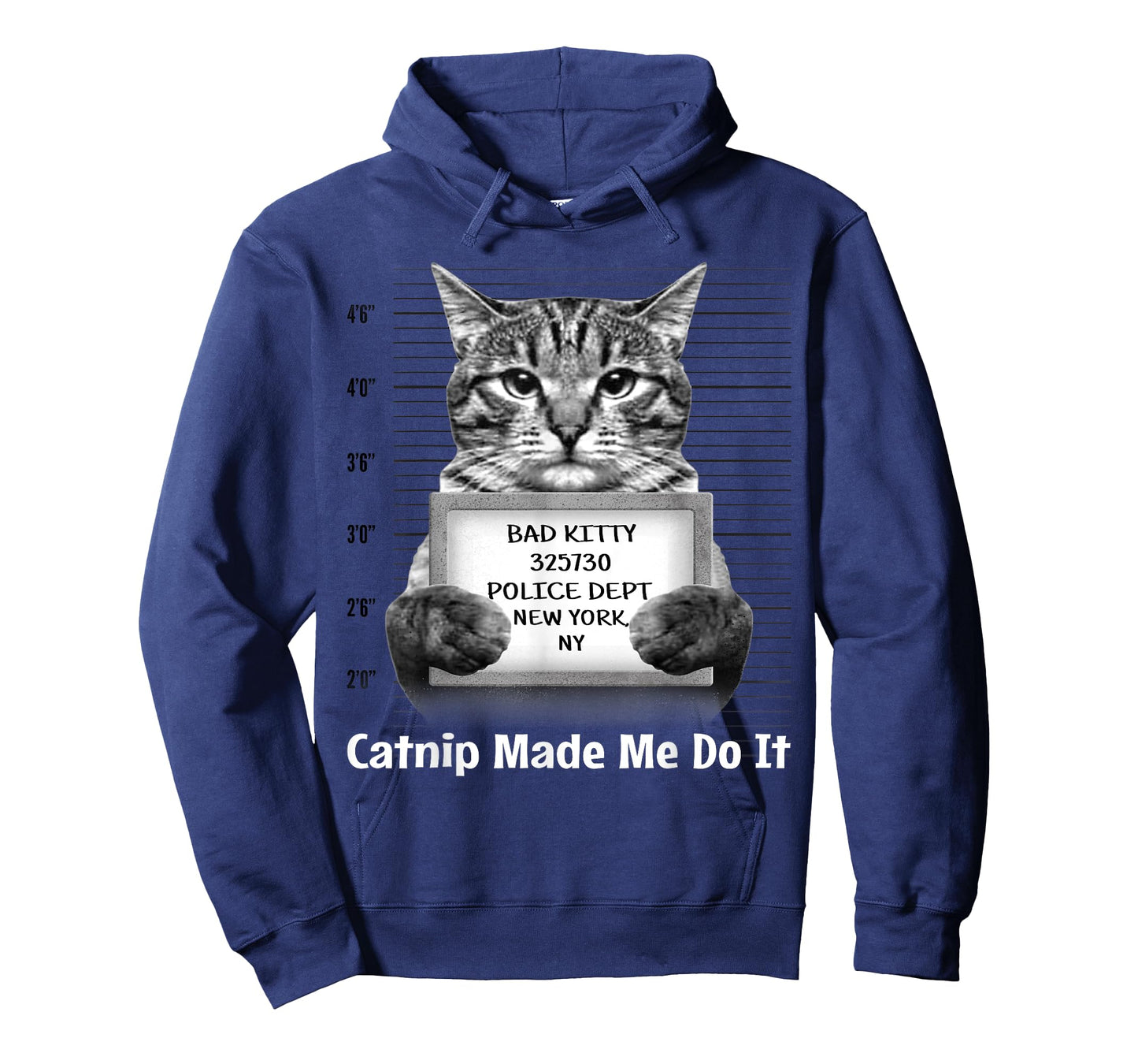 Catnip Made Me Do It Mr Furrypants Kitty Cat Mugshot T Shirt