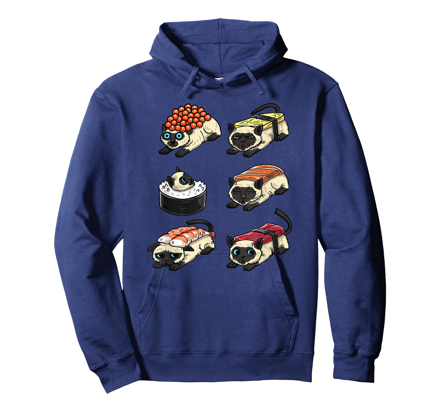 Sushi Siamese Japanese Funny Siamese Feline Cat Lover Gift T-Shirt