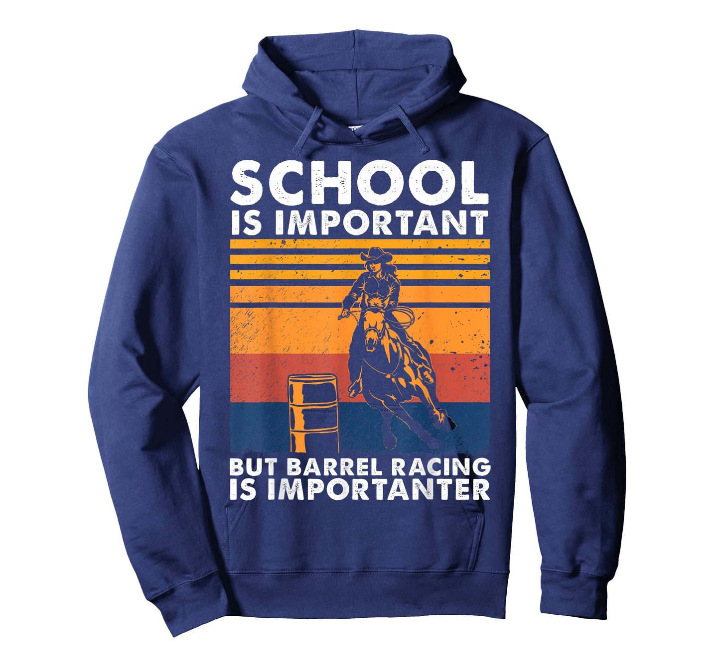School Is Important But Barrel Racing Is Importanter Funny T-Shirt