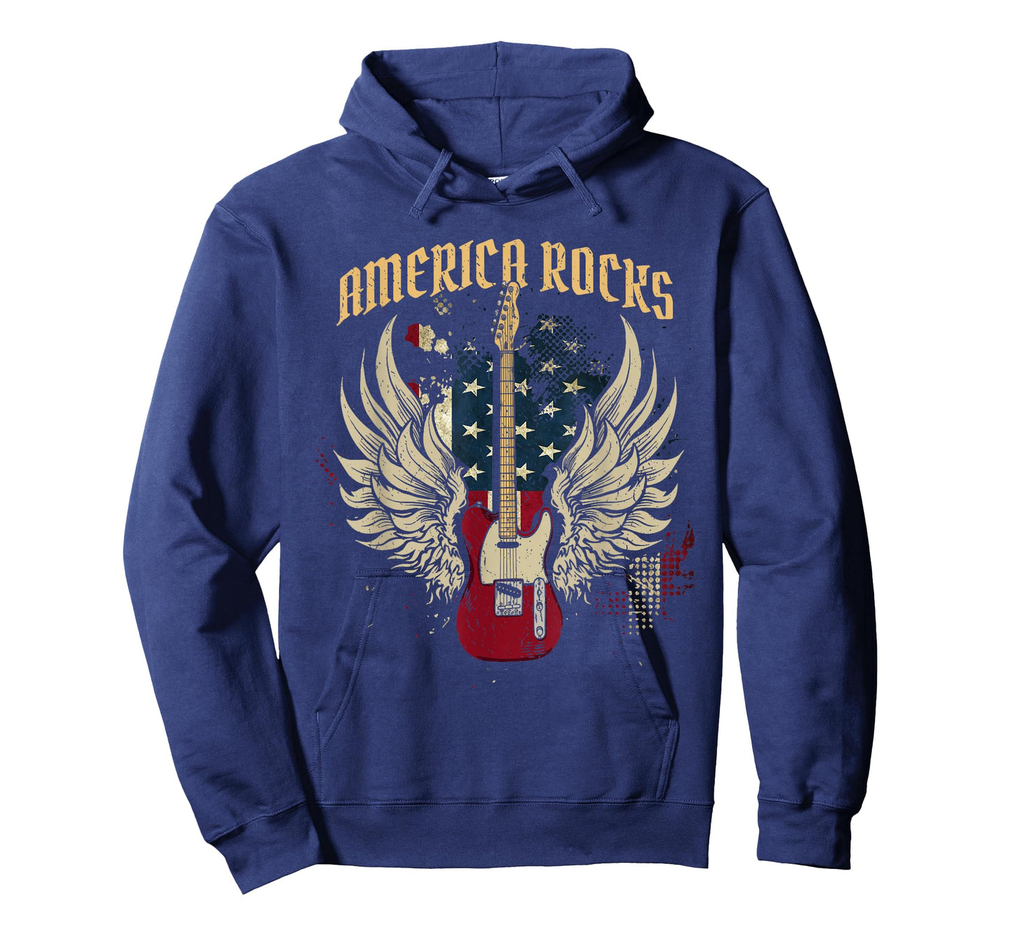 Guitarist Guitar American Flag 4th Of July Patriotic T-Shirt