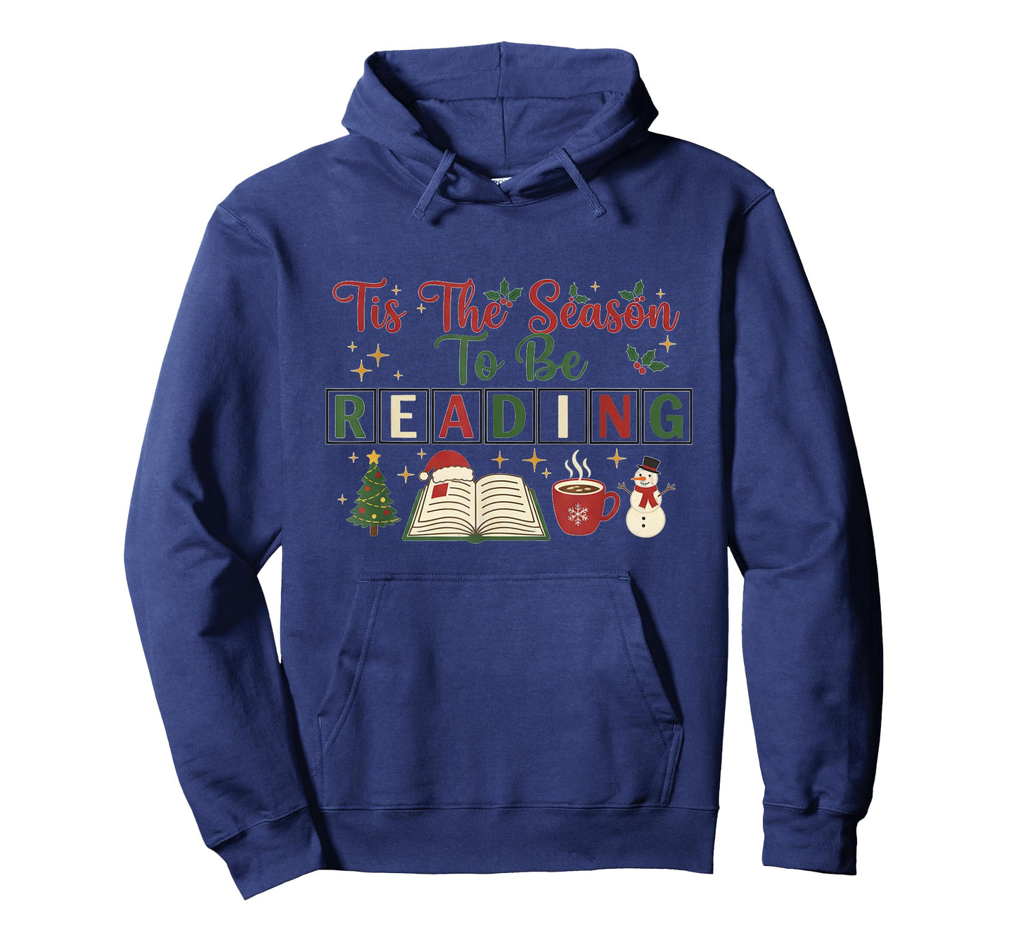 Xmas Books Tis The Season to Be Reading Funny Book Lover T-Shirt
