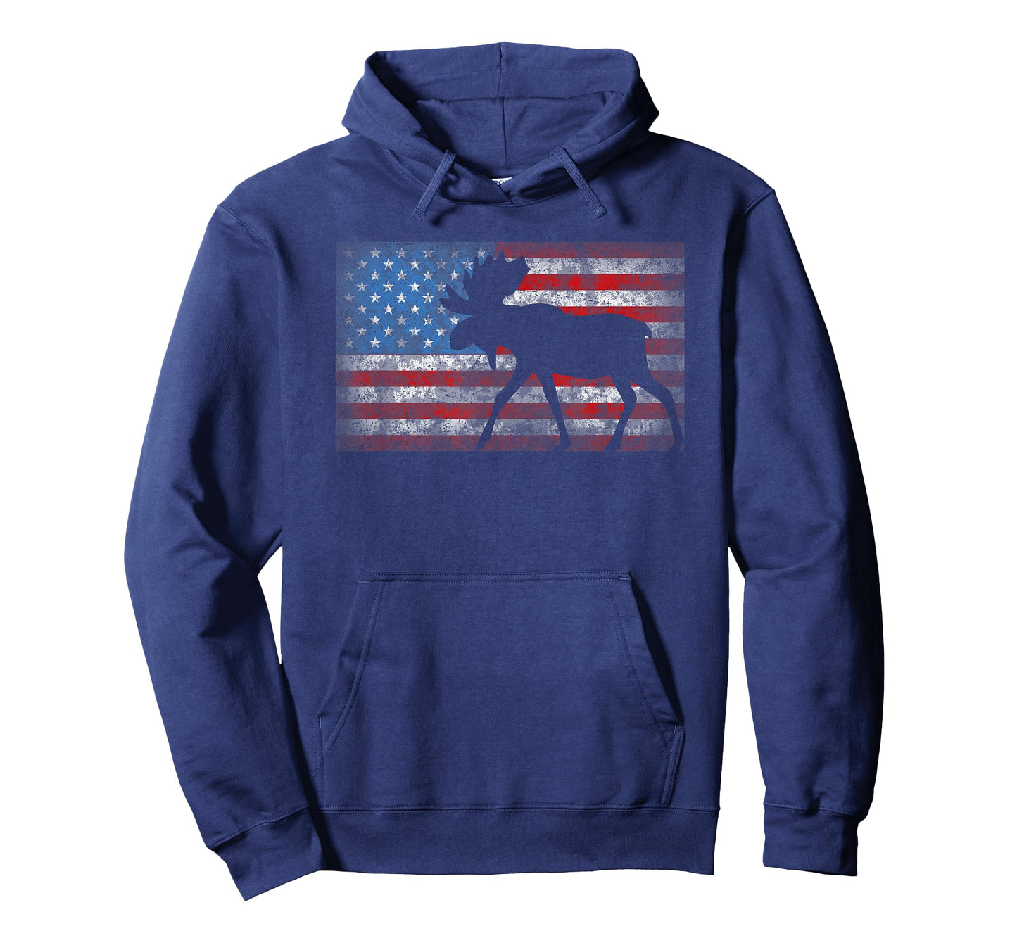 American Flag Moose 4th of July Animal Gift T-Shirt