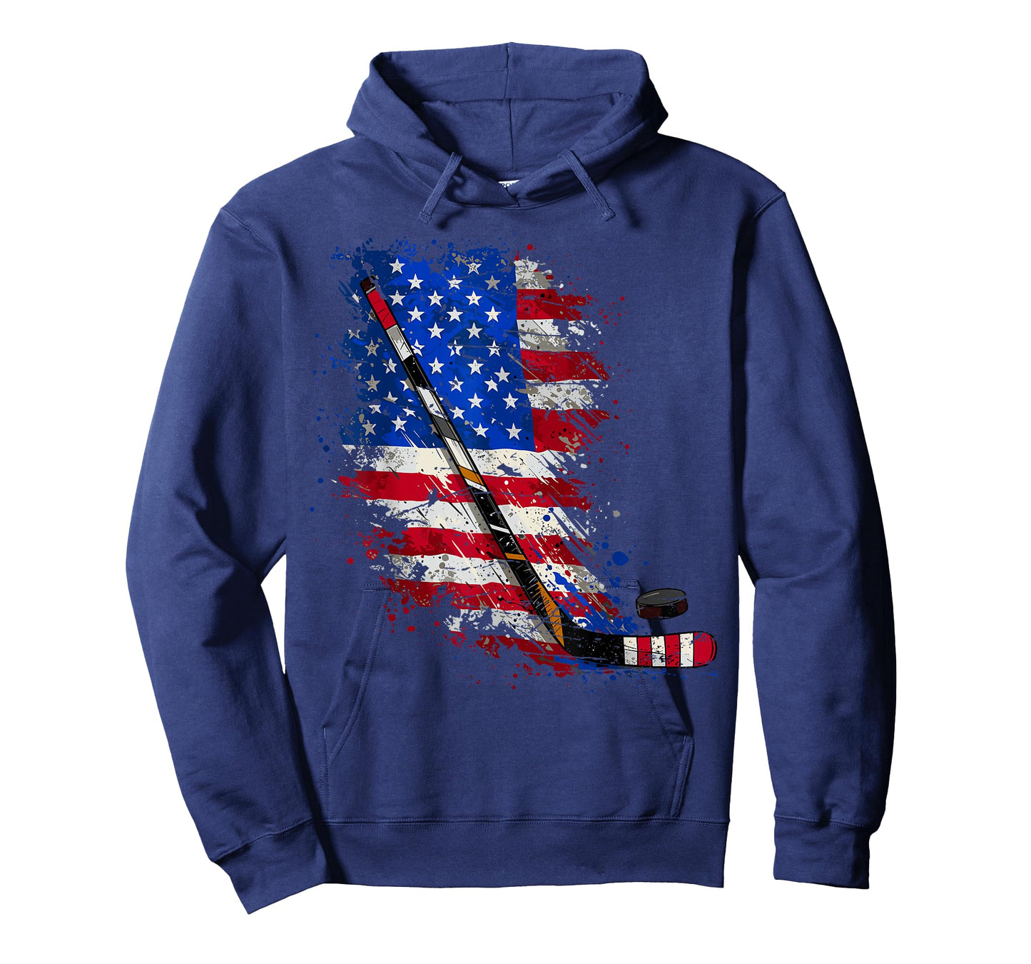 Hockey American Flag 4th of July T-Shirt