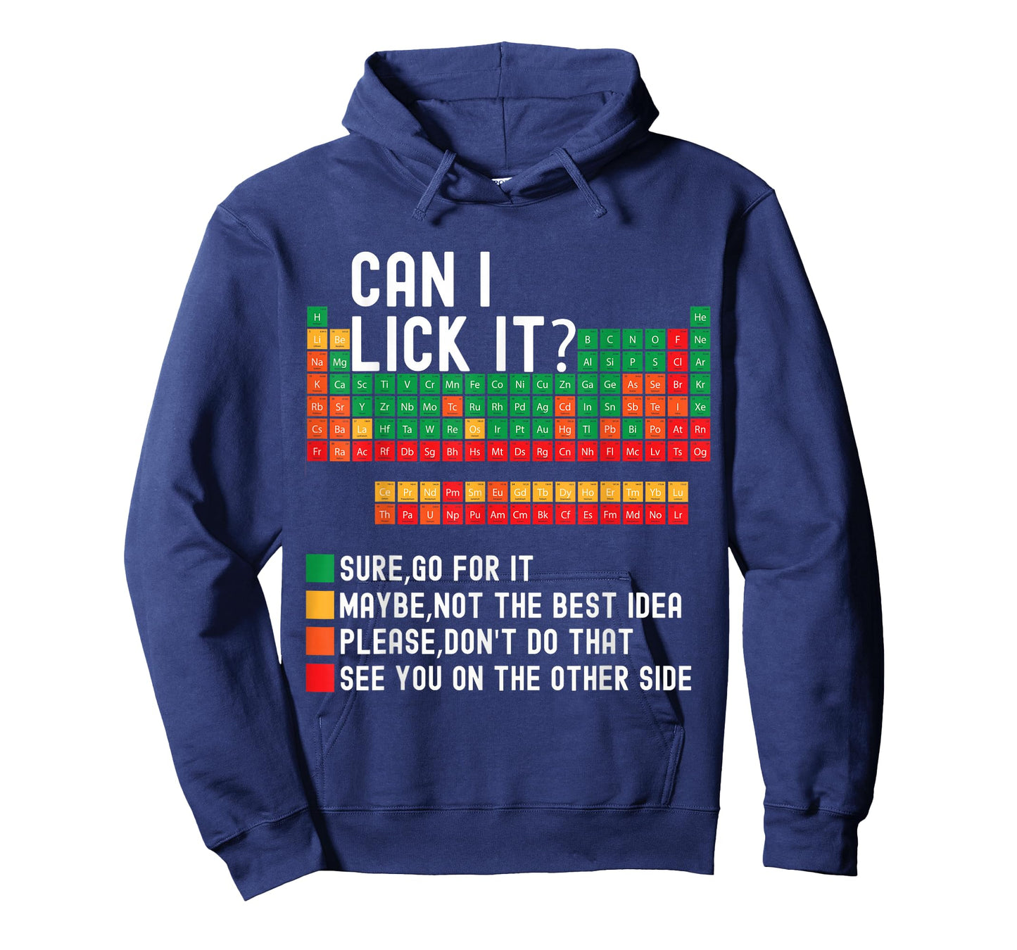 Can I Lick It Funny Periodic Table Of Elements science Kids T-Shirt