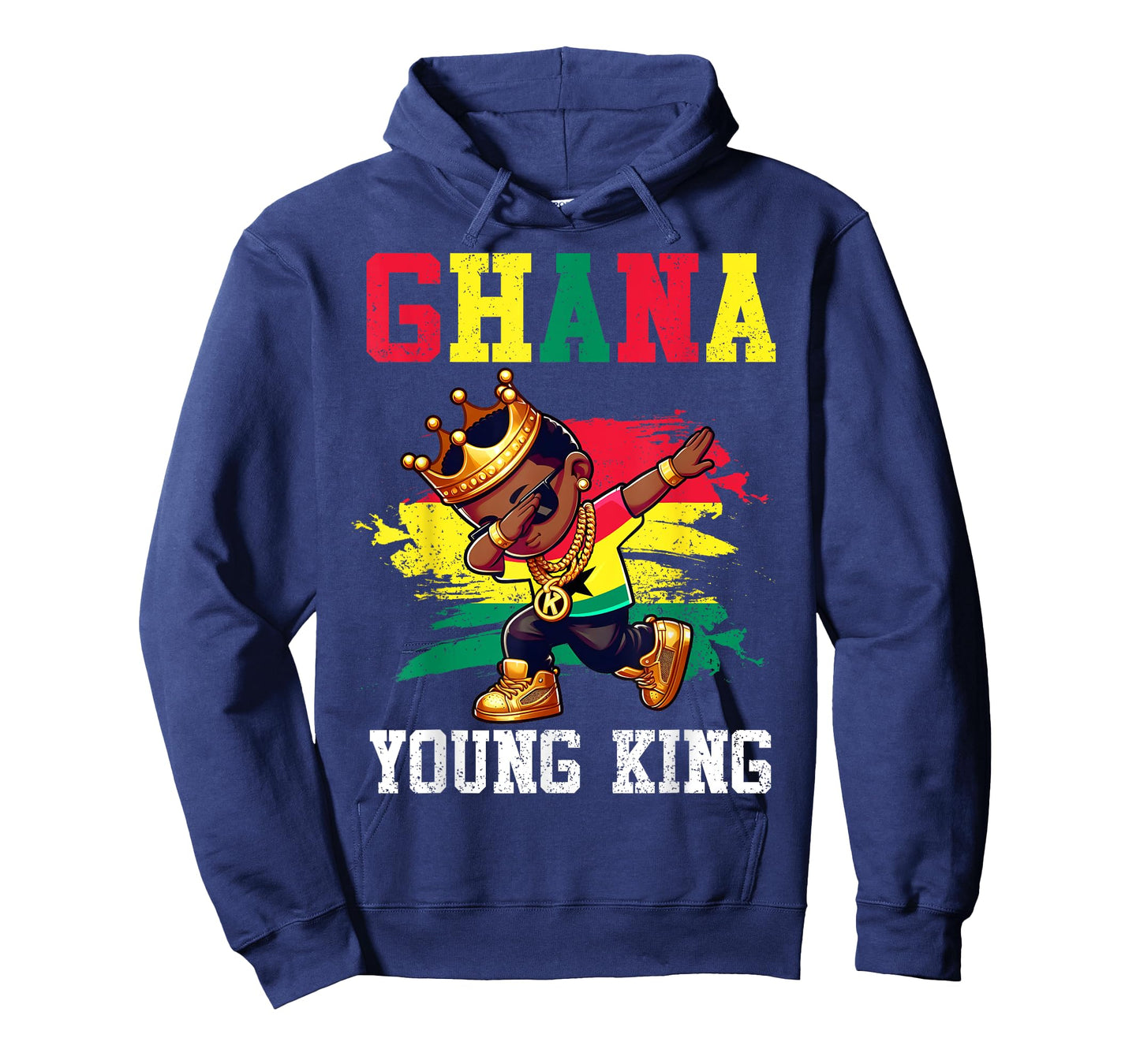 Ghana Young King Ghanaian Boy African Proud Ghanaian Flag T-Shirt