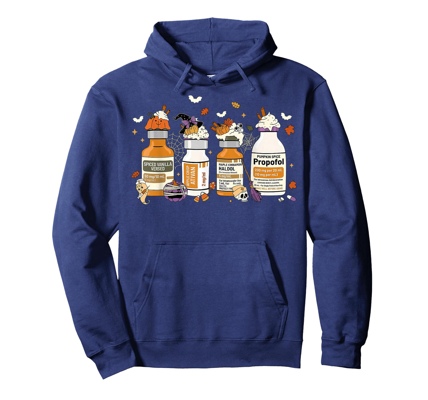 Pumpkin Spice Propofol Ativan Versed Haldol Halloween Nurse T-Shirt