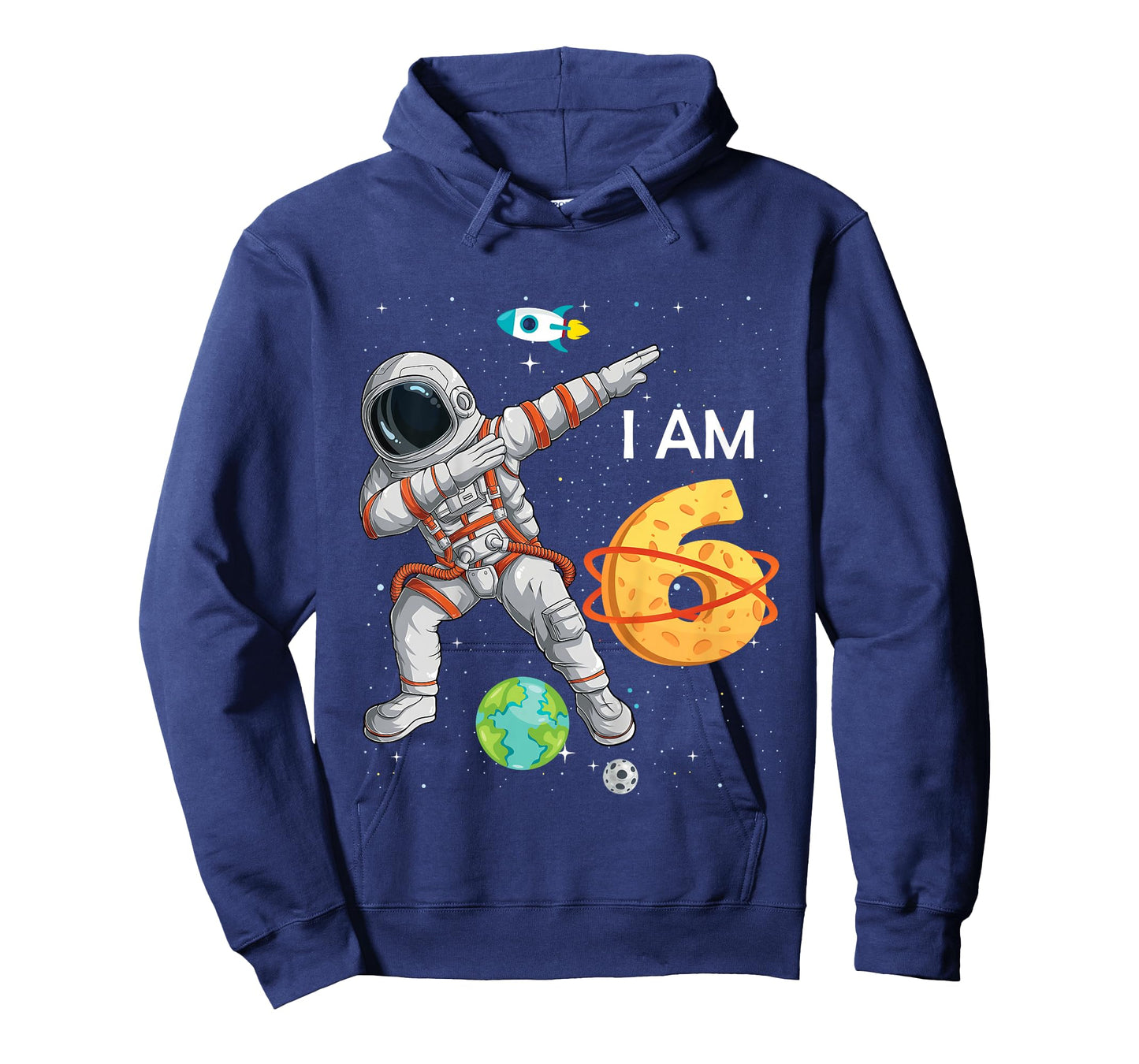 Kids 6 Years Old Birthday Boy Astronaut Space 6th B-Day T-Shirt