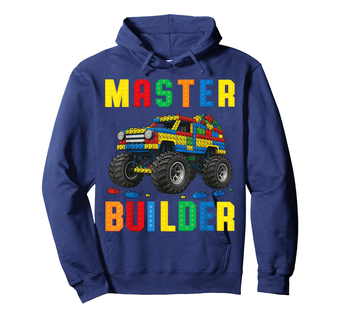 Funny Family Master Builder Building Bricks Blocks Kids Boys T-Shirt