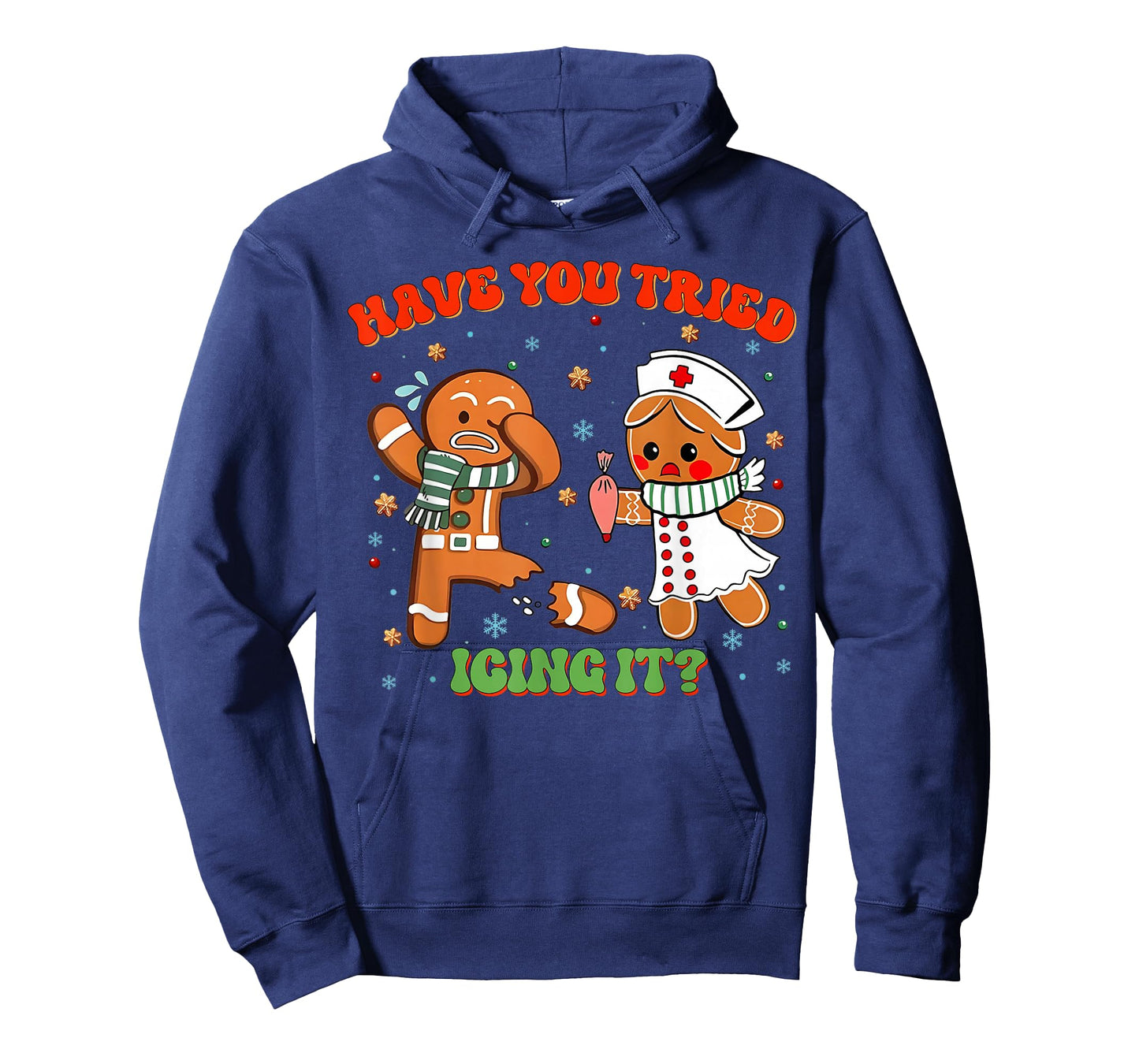 Christmas Nurse Have You Tried Icing It Gingerbread Funny T-Shirt