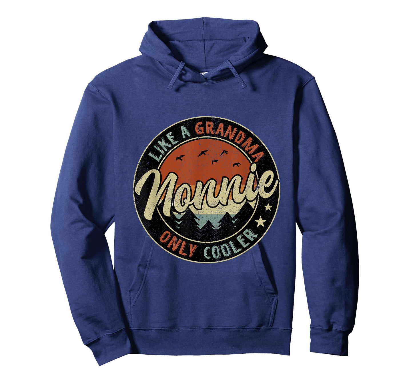 Nonnie Like A Grandma Only Cooler Retro Mother's Day T-Shirt