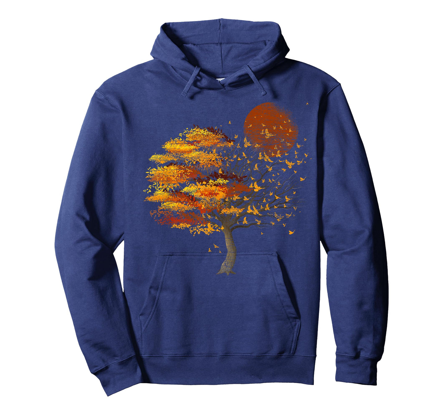 Full Moon Flock of Birds Tree Outdoor Wildlife Nature Forest T-Shirt