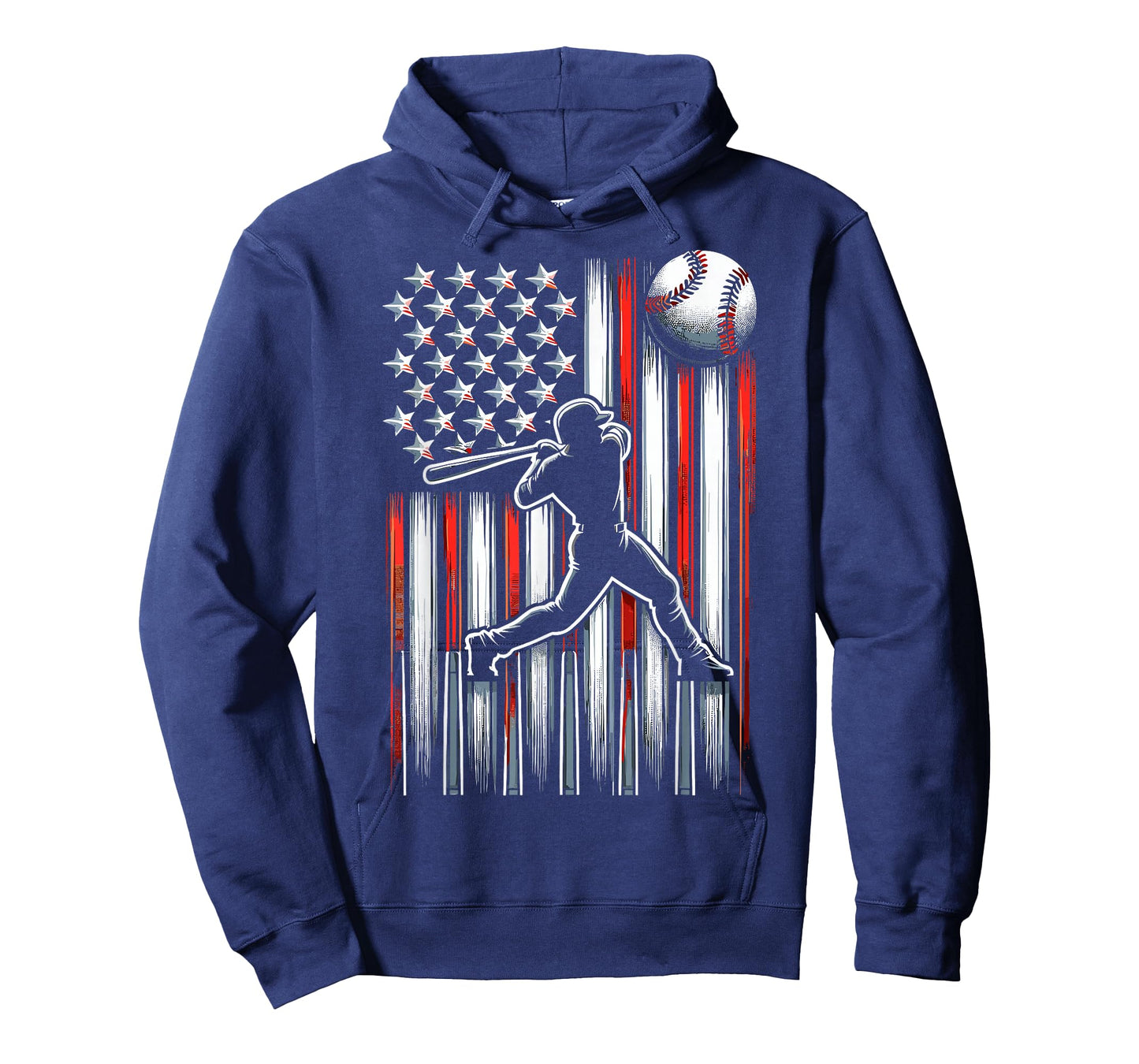 American Flag Patriotic Baseball T-Shirt