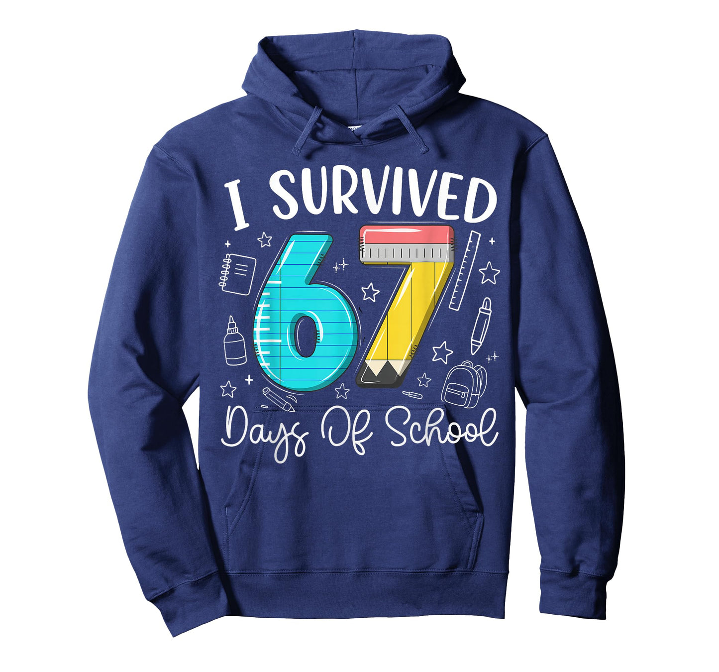 I Survived 67 Days of School Funny Meme Teachers Students T-Shirt
