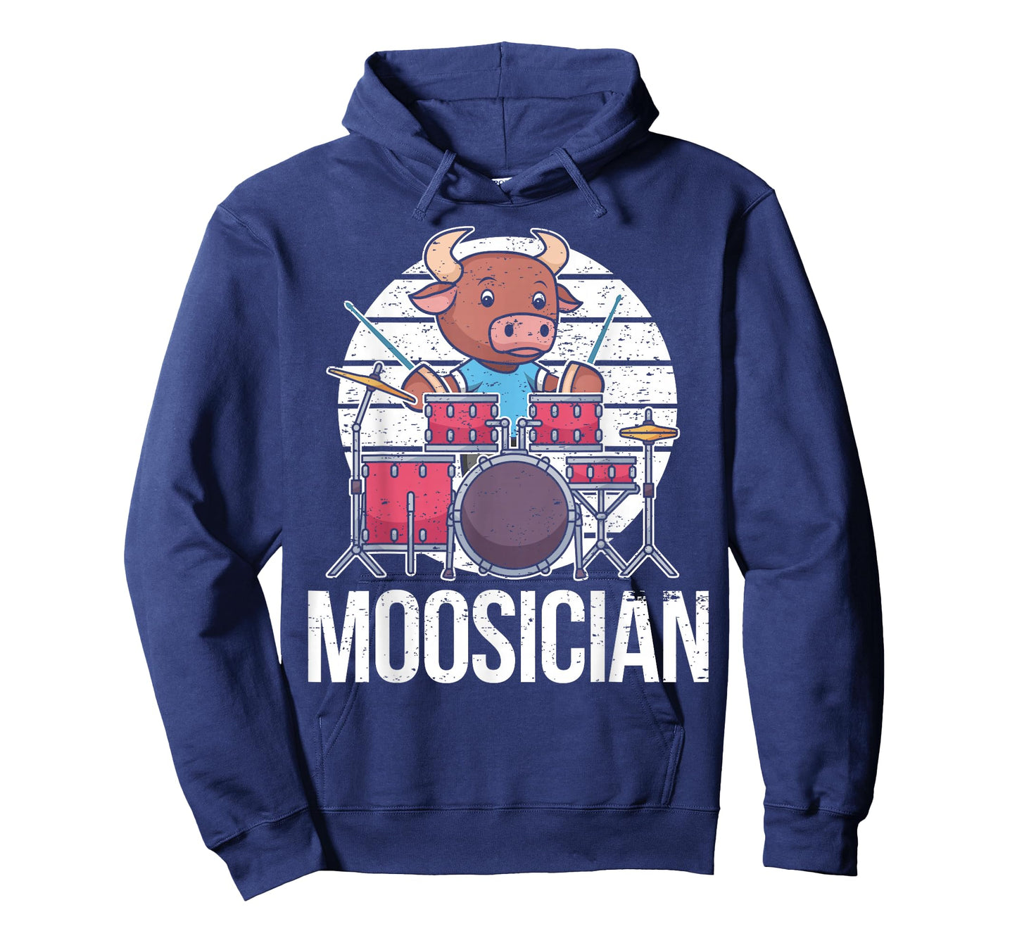 Drummer Cow Drummer Bull Percussion Bull Musician T-Shirt