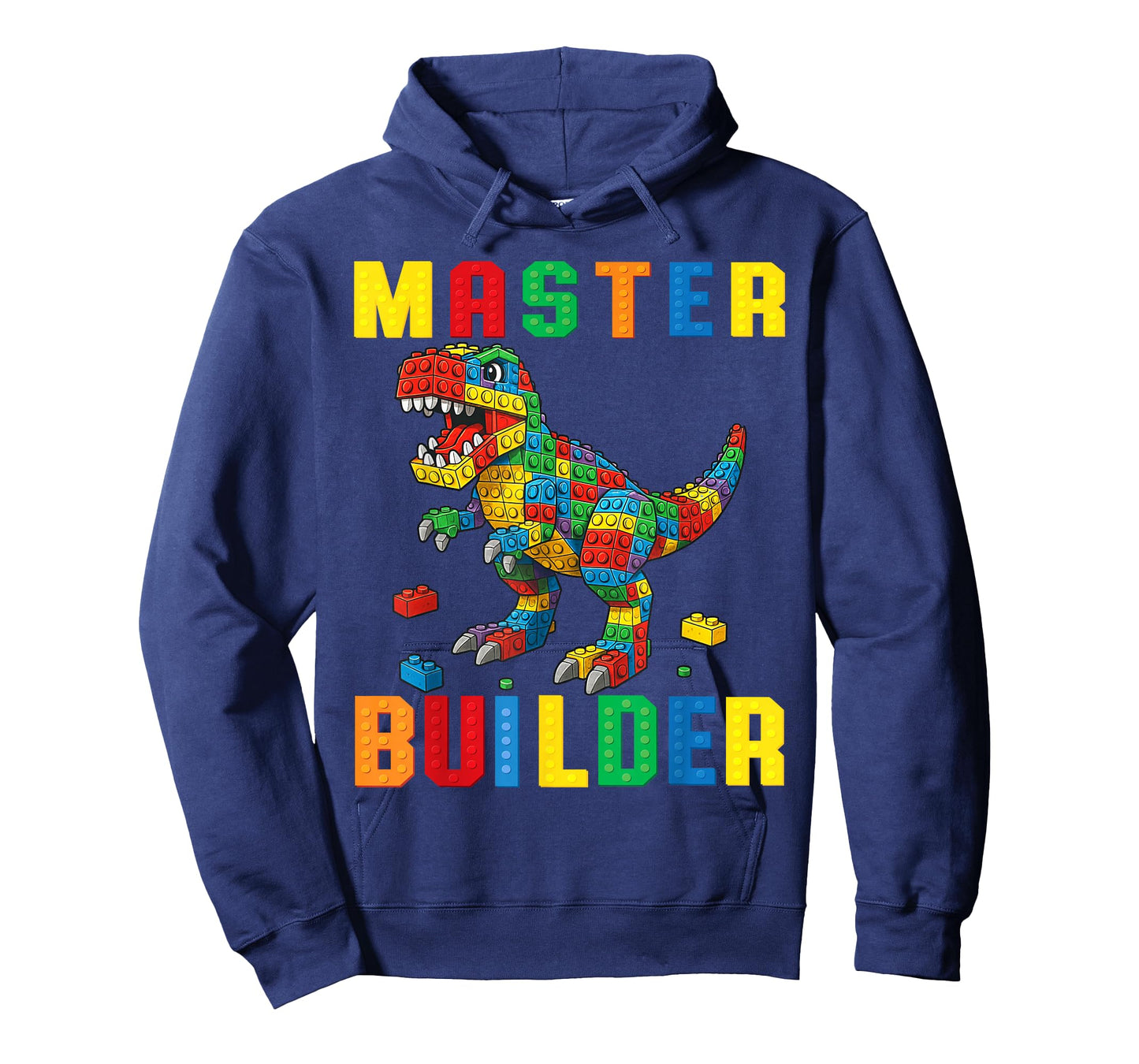 Funny Family Master Builder Building Bricks Blocks Kids Boys T-Shirt