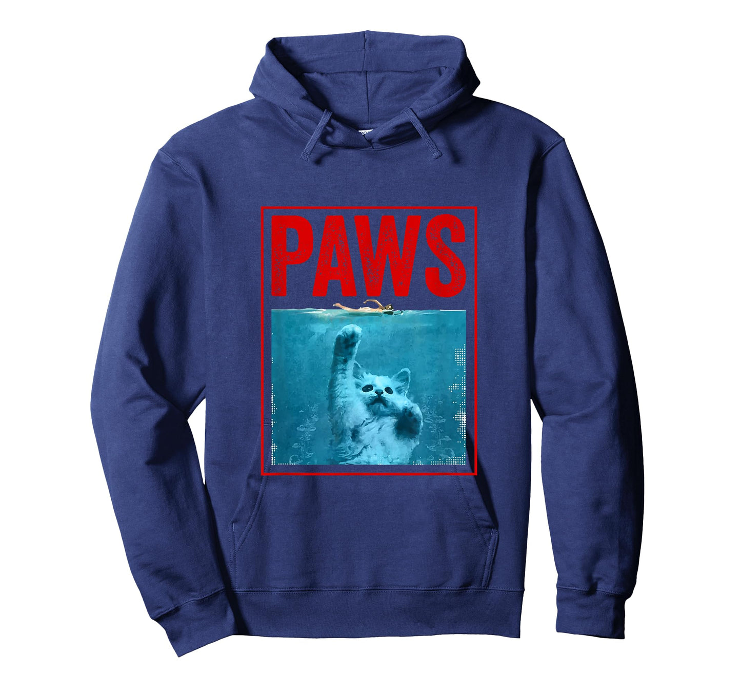 Paws Funny Cat Kitten T-Shirt for Shark and Cat Lovers T-Shirt