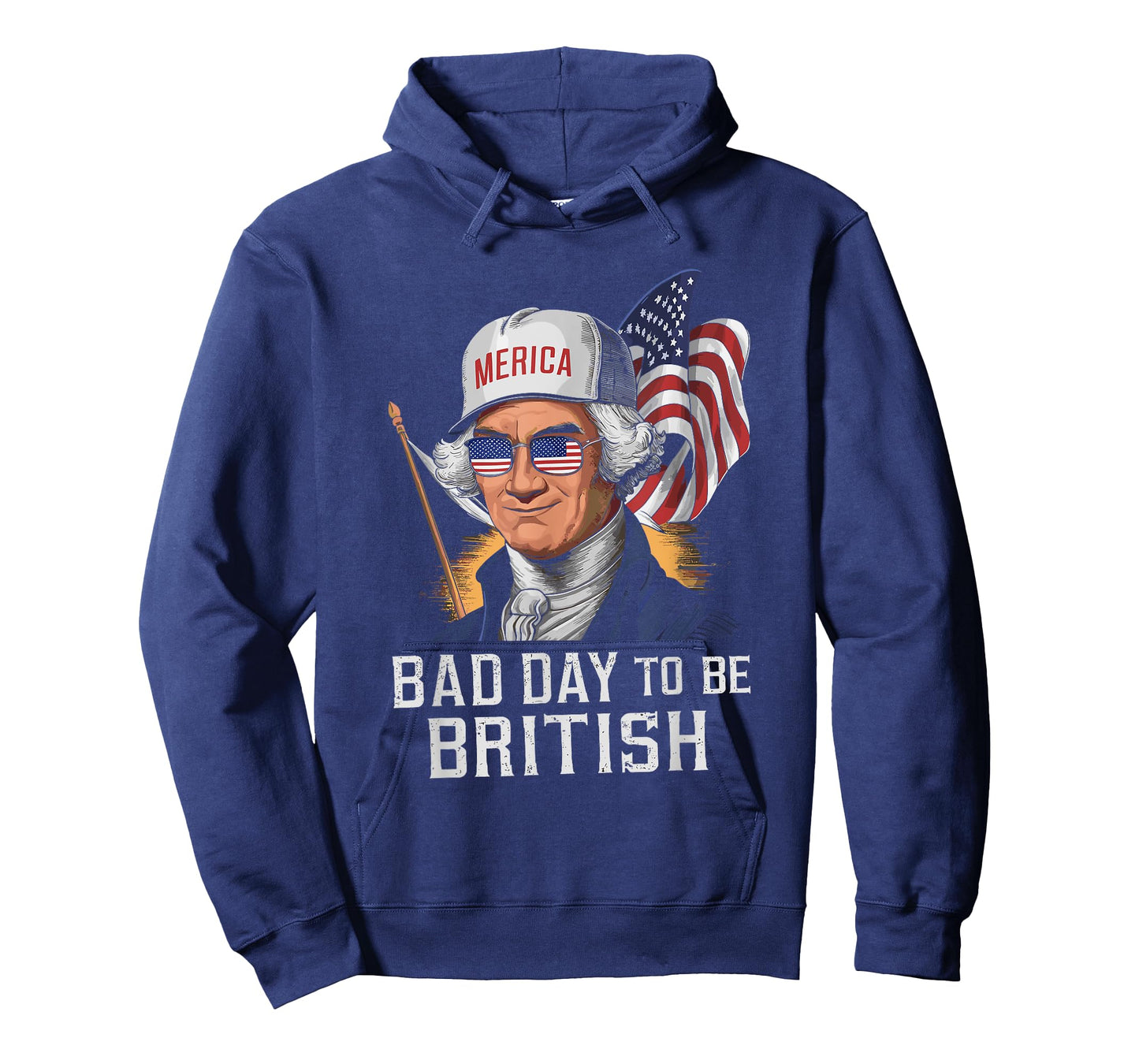 Bad Day To Be British Patriotic George Washington 4th July T-Shirt for Women Men