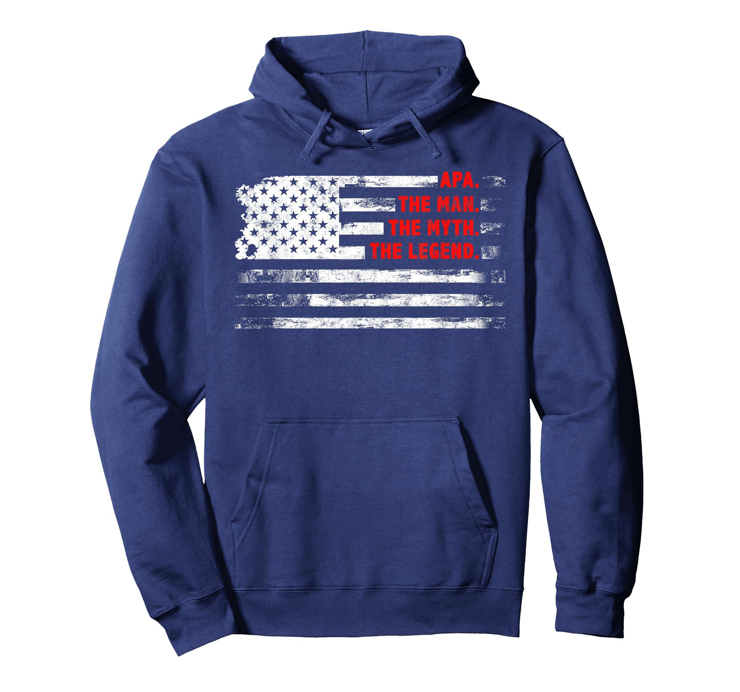 Apa The Man Myth Legend American USA flag Father’s day gift T-Shirt