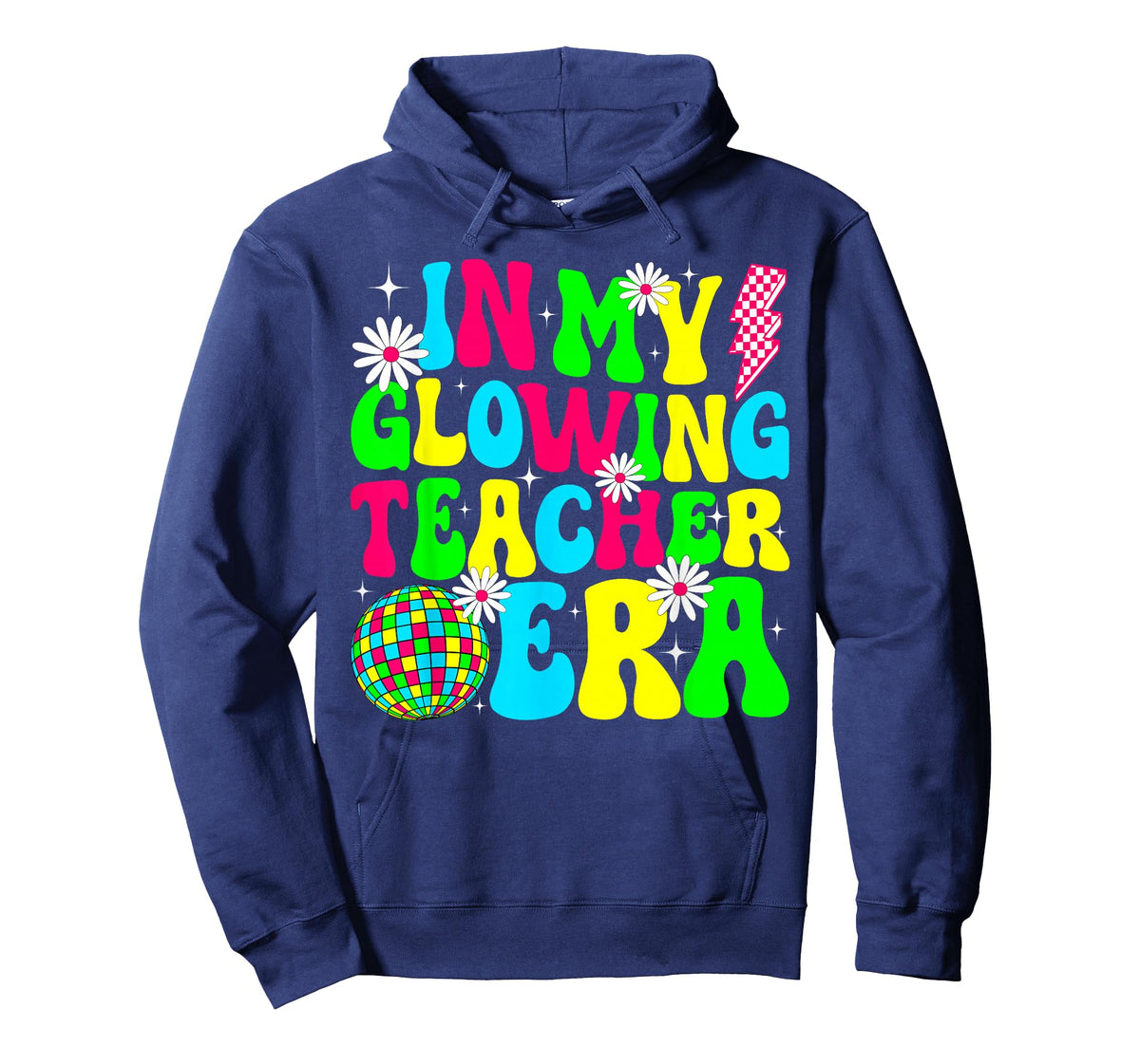 Retro Groovy in My Glowing Teacher Era Happy Teacher's Day T-Shirt