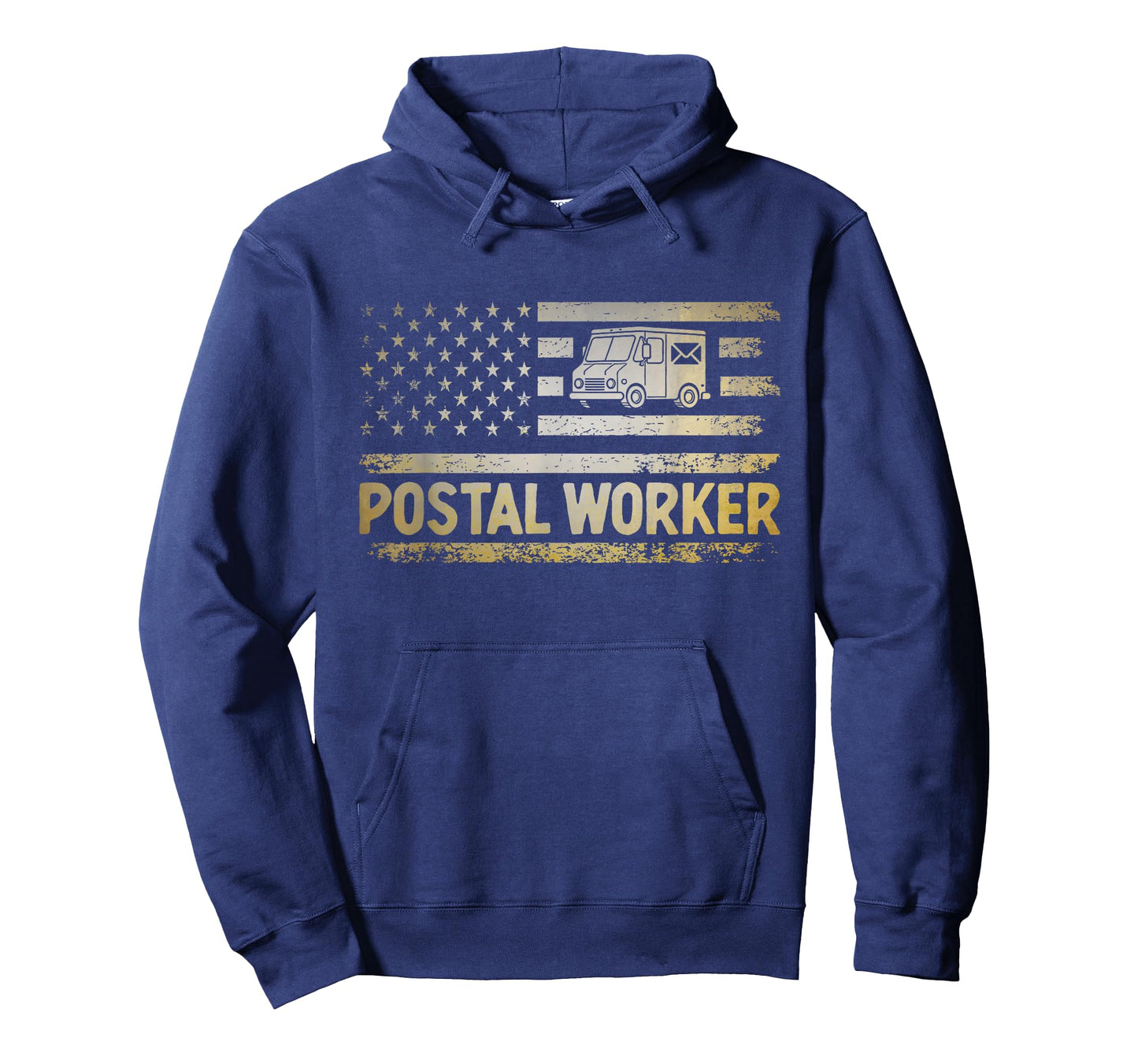 USA Flag Patriotic Postal Worker Mailman Mail Lady Novelty T-Shirt