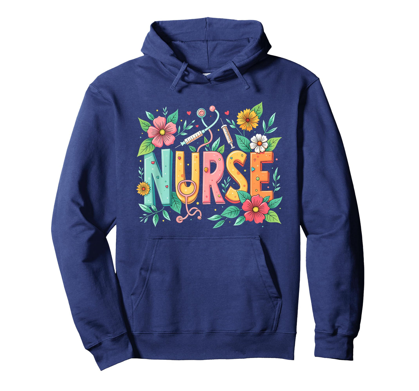Cute Retro Groovy Nurse Flower Nursing 0CT9JL T-Shirt