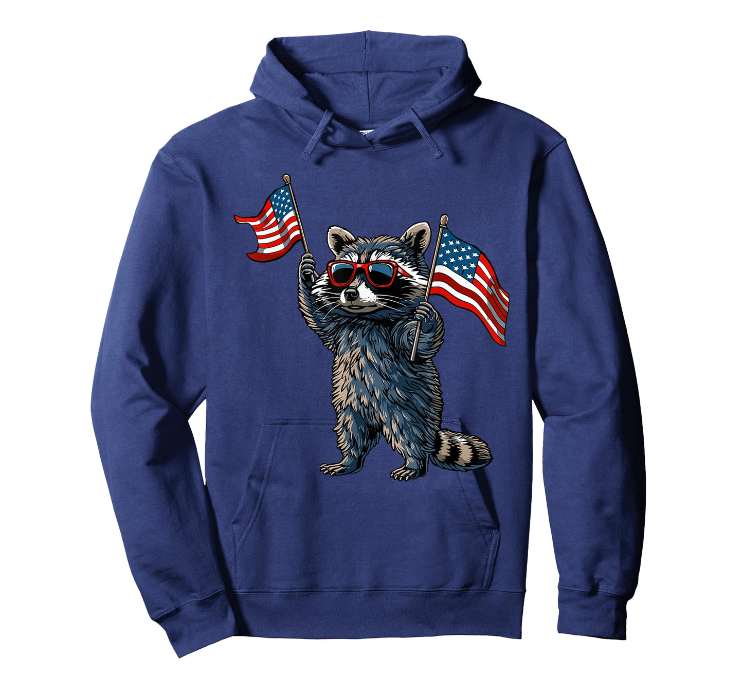 Raccoon Patriotic 4th Of July USA American Flag T-Shirt
