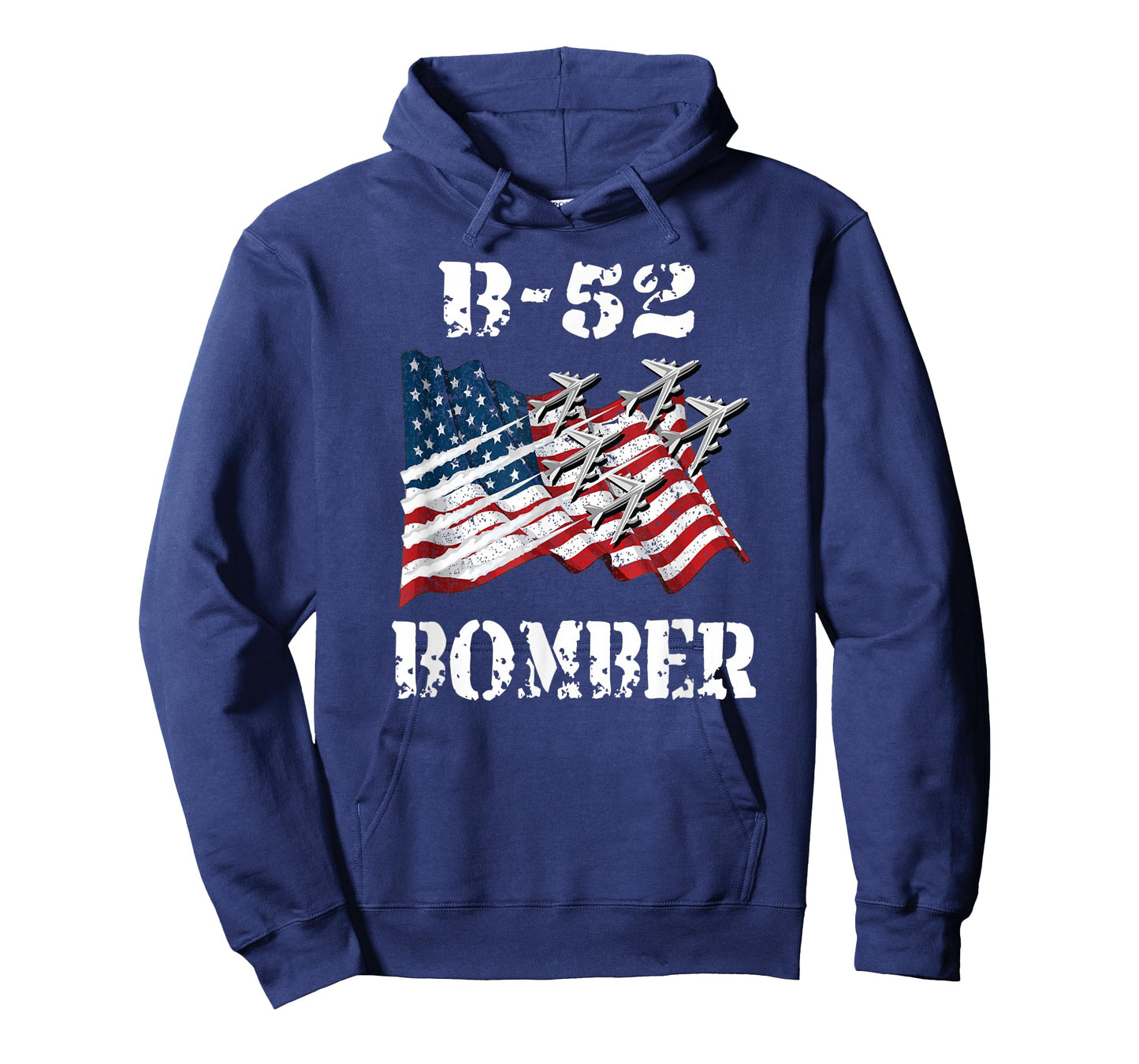 Cool USAF B52 Bomber Stratofortress Fighter Jet Flag Plane T-Shirt