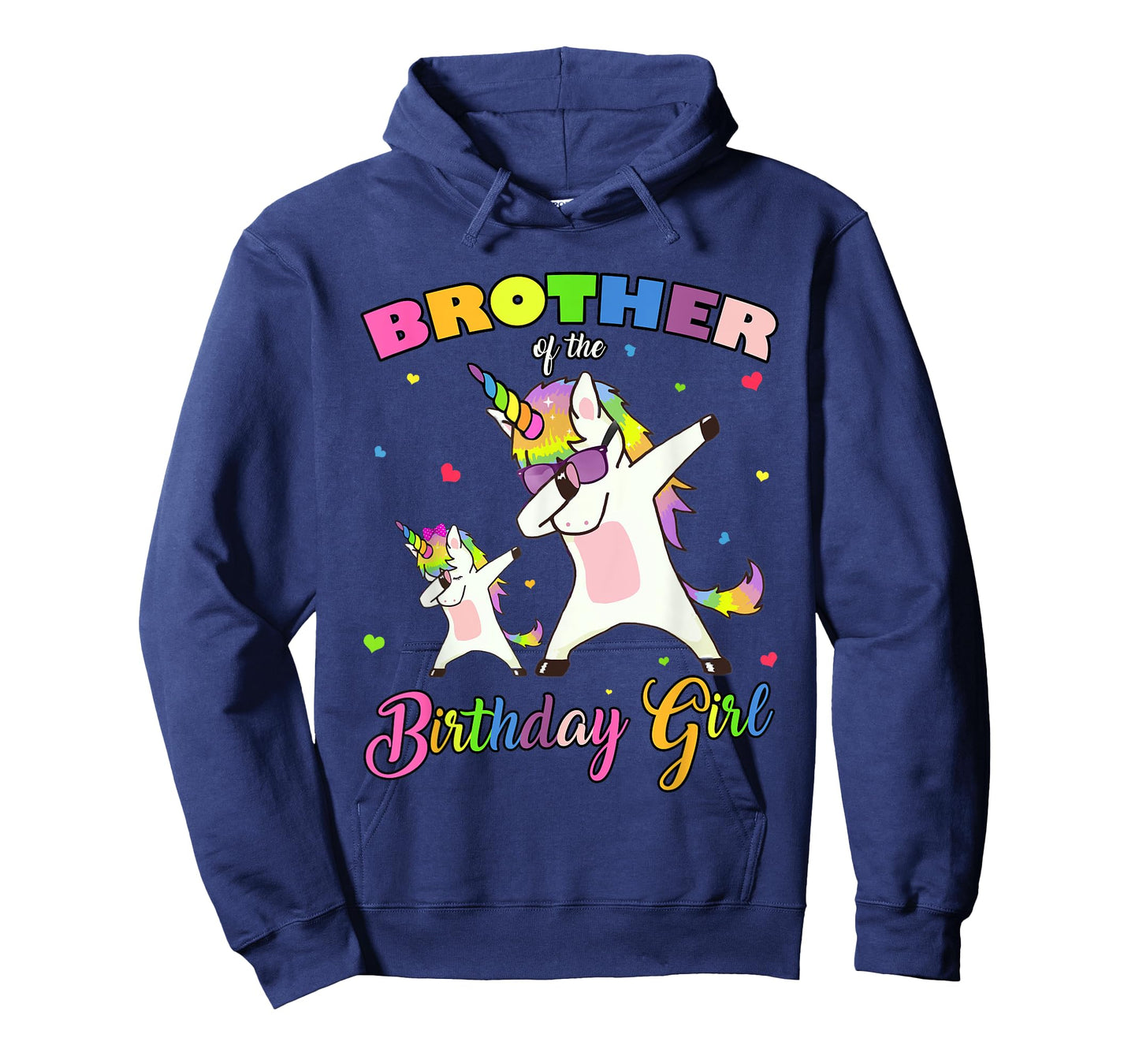 Brother of the Birthday Girl Unicorn Birthday Princess Dab T-Shirt