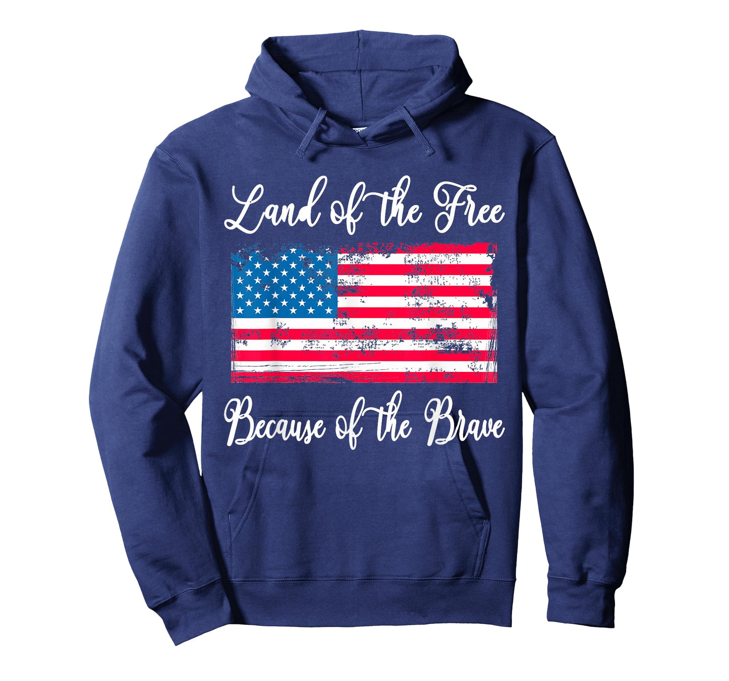 Land of The Free Because of The Brave Vintage American Flag T-Shirt