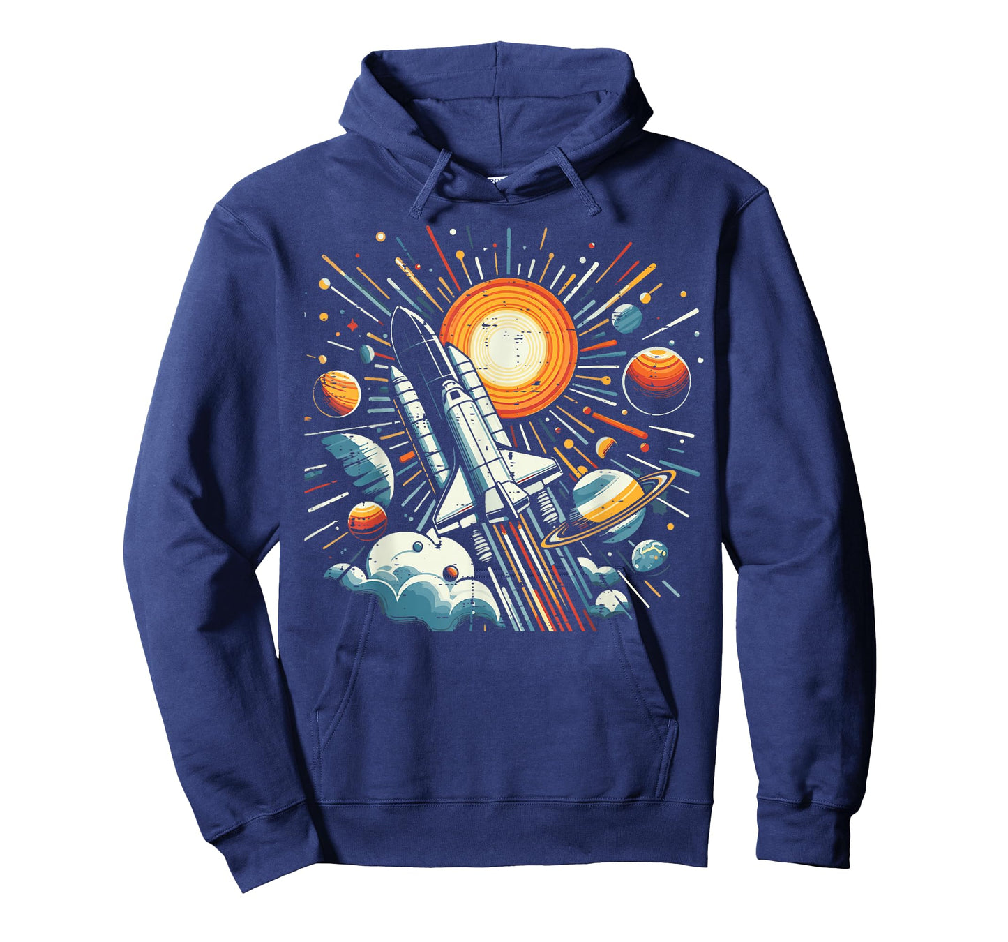 Space Shuttle Sun Planets Rocket Galaxy Boys Kids Men Women T-Shirt