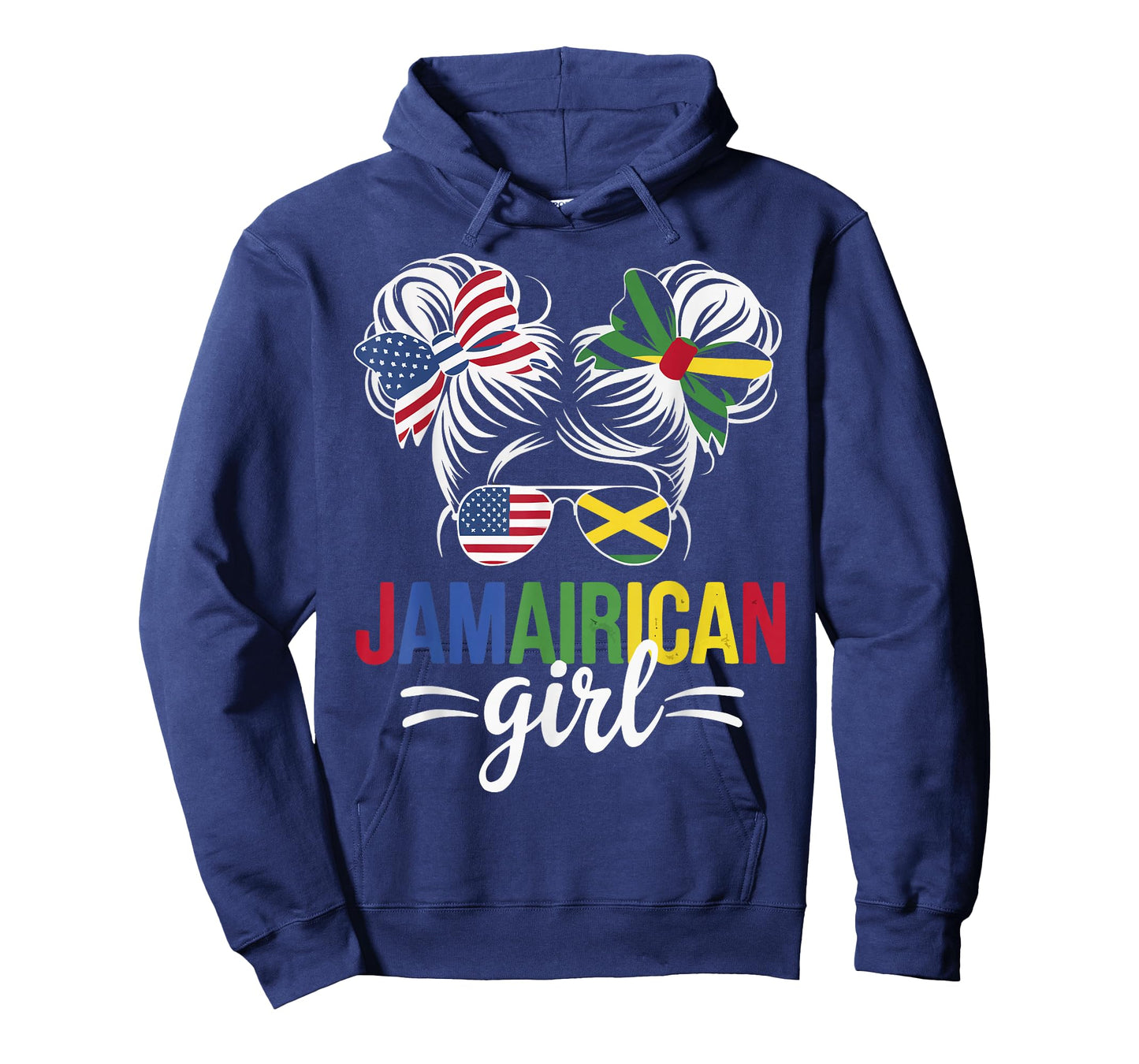Half American Half Jamaican USA Flag Jamaica America T-Shirt