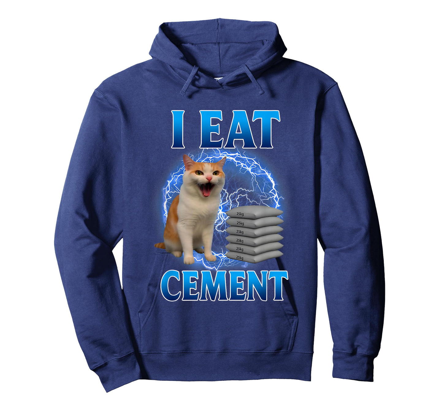 I Eat Cement Cursed Cat Funny Oddly Specific Dank Meme T-Shirt