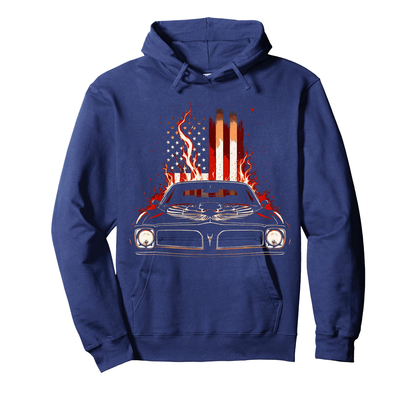 Flaming Patriotic Flag Trans Am Muscle Car 1970's Trans Am T-Shirt