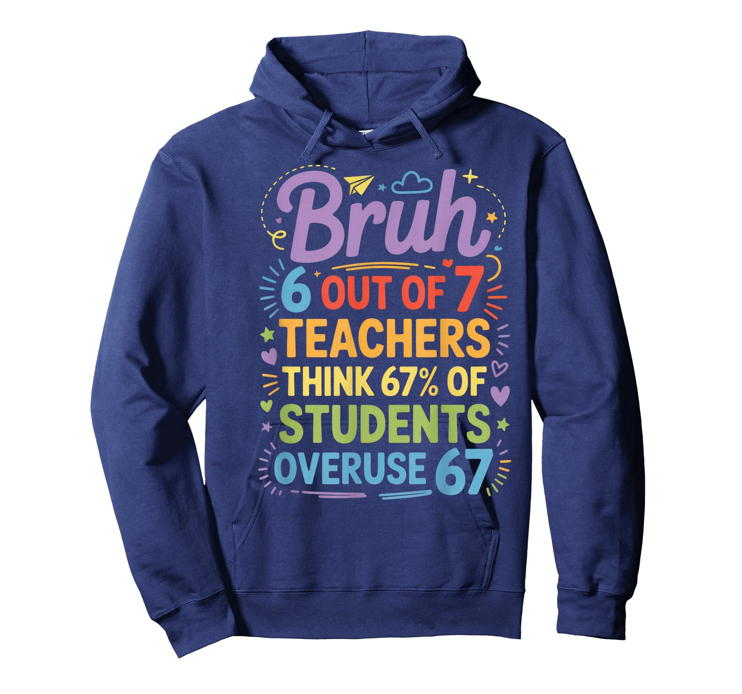 Bruh 6 Out of 7 Teachers Humor for School Faculty T-Shirt