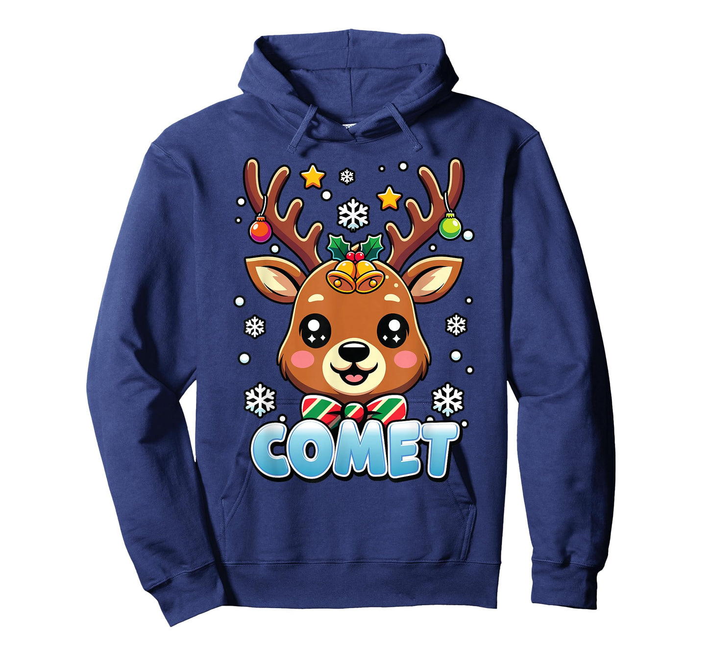 Santa’s Reindeer Comet Christmas Costume Design T-Shirt