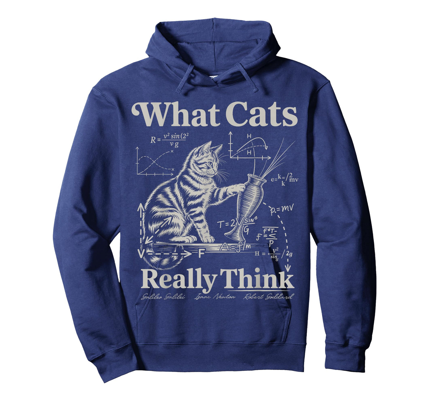 Funny Science Cat What Cats Really Think Physics Humor T-Shirt